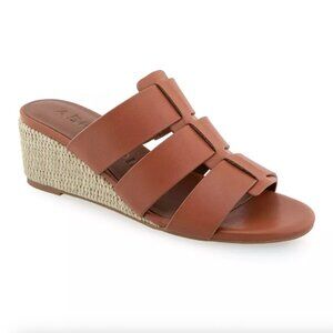 NEW Aerosoles Wilma Women's Wedge Dress Sandals in Ginger Bread Size 6.5W